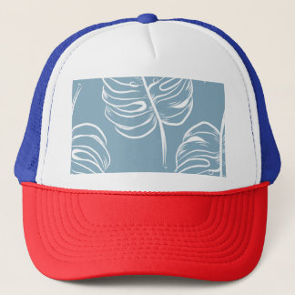 Tropical Leaf Abstract: Seamless Greenery. Trucker Hat