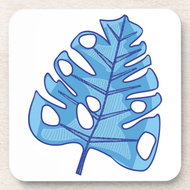 Tropical Leaf Coaster (Front)