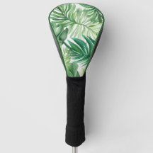 Tropical leaf Pattern Golf Head Cover