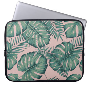 Tropical Leaf Pattern Laptop Sleeve