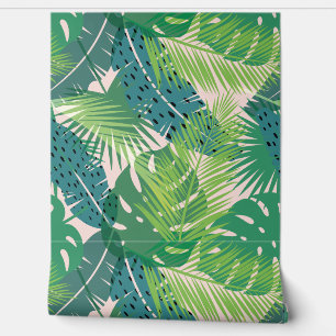 Tropical Leaf Pattern Wallpaper