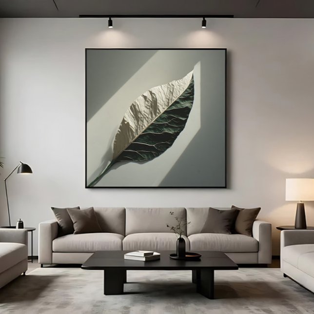 Tropical Leaf Photography Light Shadow Canvas Print (Creator Uploaded)