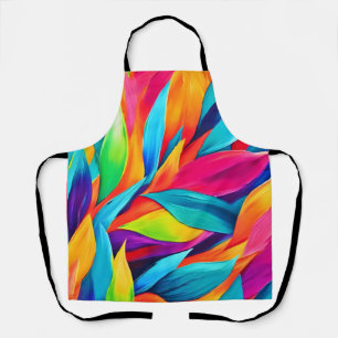 Tropical Leaf Tapestry Painting Apron