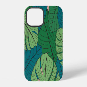 Tropical Leaf Tapestry: Vintage Verdure iPhone 12 Case