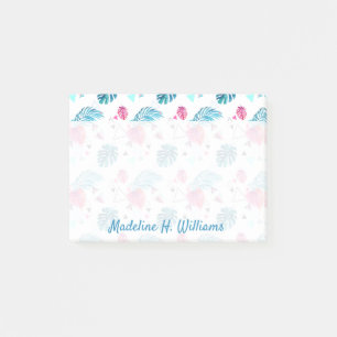 Tropical Leaf Triangle Pattern Post-it Notes