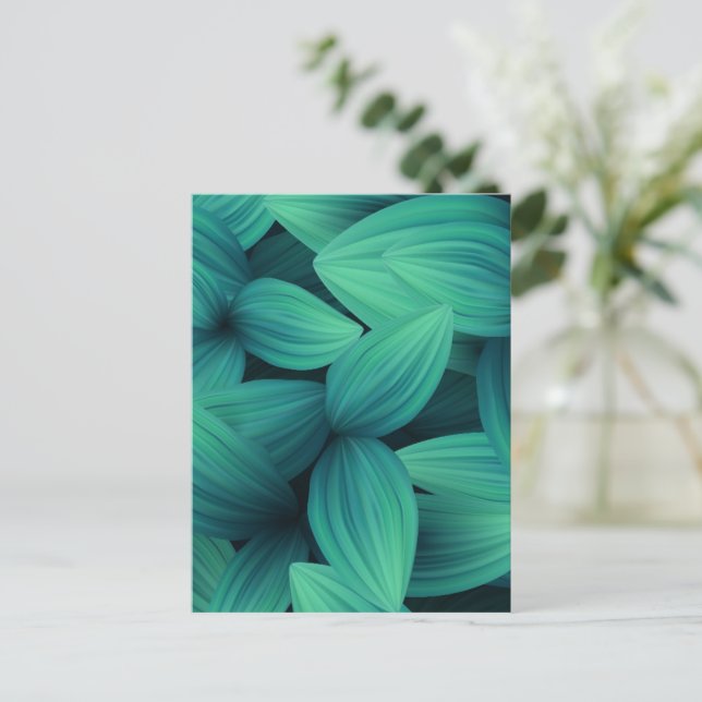 Tropical Leaves 11 Postcard (Standing Front)