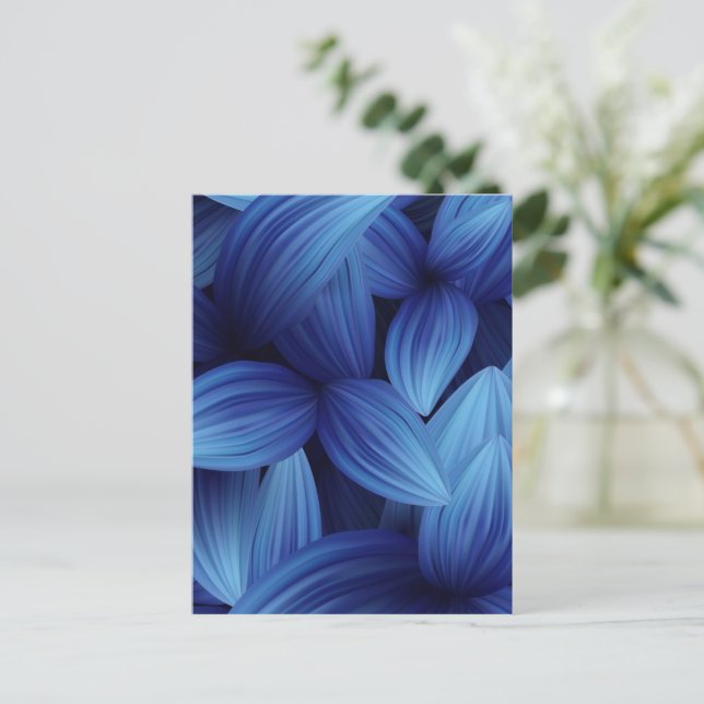 Tropical leaves 12 postcard (Standing Front)