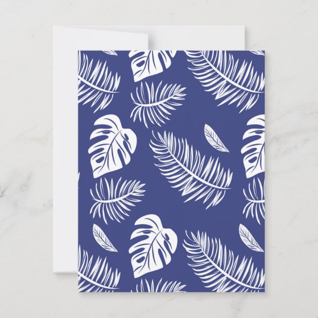 Tropical leaves 15 card (Front)