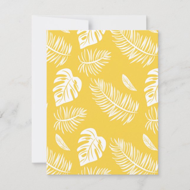 Tropical leaves 16 card (Front)