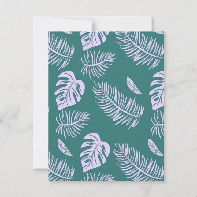 Tropical leaves 18 card (Front)