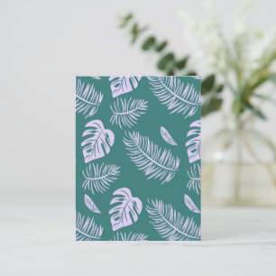 Tropical leaves 18 postcard