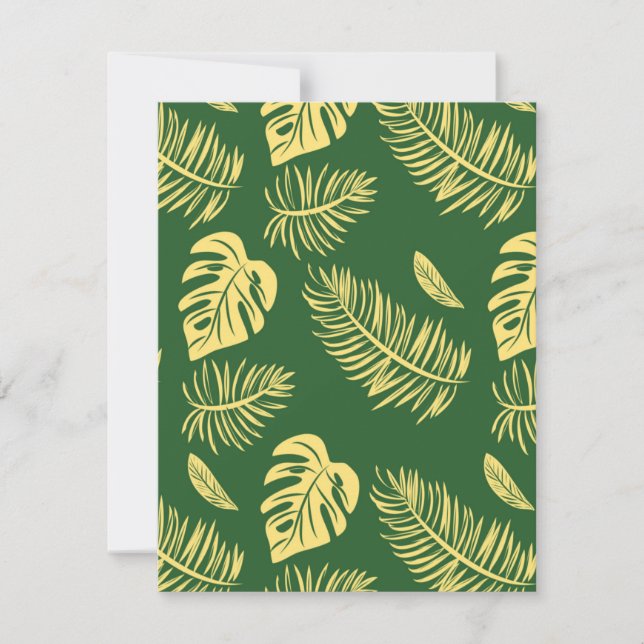 Tropical leaves 19 card (Front)