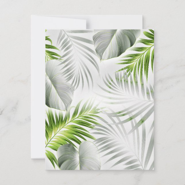 Tropical leaves 1 card (Front)