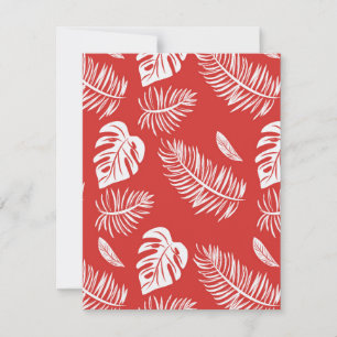 Tropical leaves 20 card