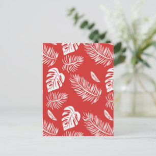 Tropical leaves 20 postcard