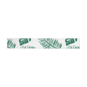 Tropical leaves 22 wrap around label