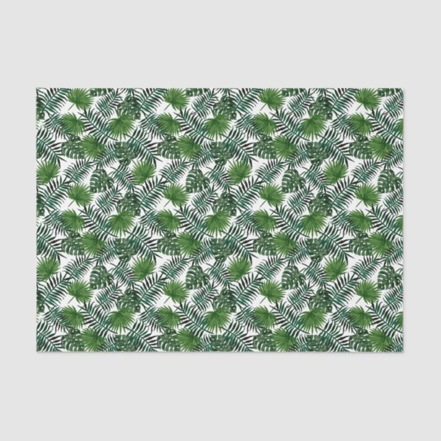 Tropical Leaves 2 Foliage Decoupage Tissue Paper (Front)