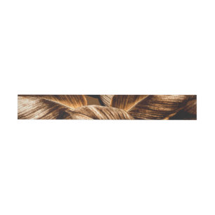 Tropical leaves 6 wrap around label