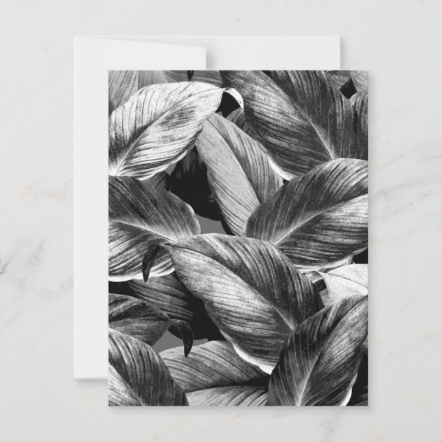 Tropical Leaves 8 Card (Front)