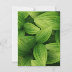 Tropical Leaves 9 Card