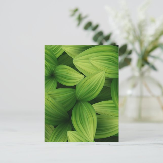 Tropical Leaves 9 Postcard (Standing Front)