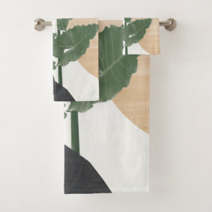 Tropical Leaves Abstract Finesse #1 #tropical Bath Towel Set