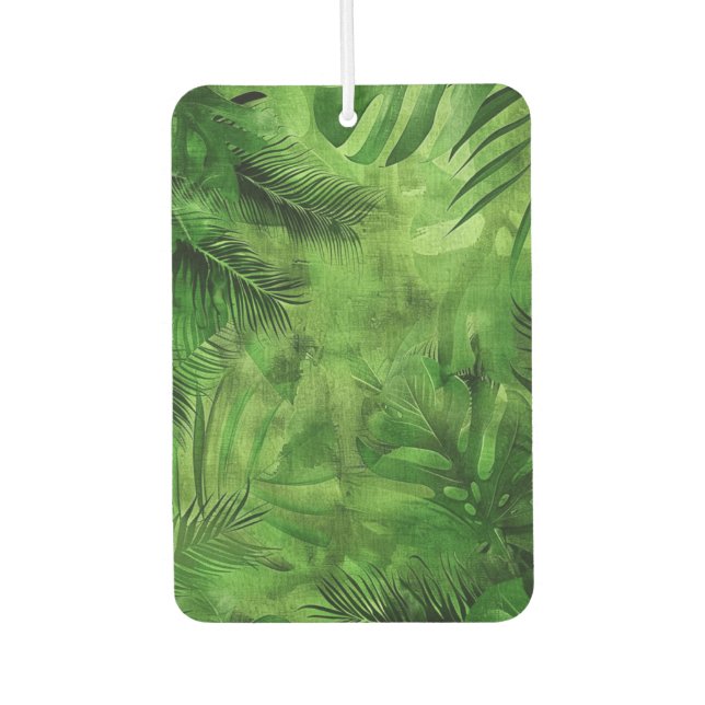 Tropical Leaves Air Freshener (Front)