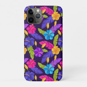 Tropical Leaves and Flowers Pattern-23857 iPhone 11 Pro Case