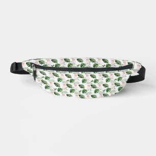 Tropical Leaves and Parrot Fanny Pack