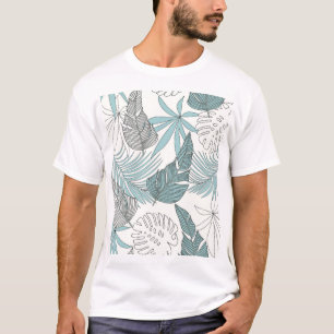Tropical Leaves: Bright Seamless Trend T-Shirt