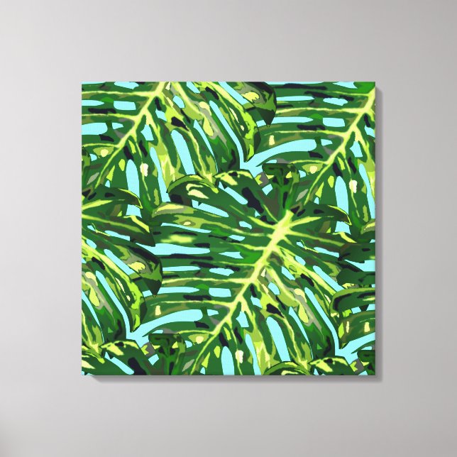 Tropical Leaves Canvas Print (Front)