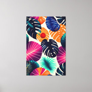 Tropical Leaves Canvas Print