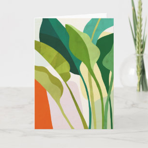Tropical Leaves Card