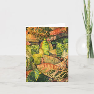 Tropical Leaves Card