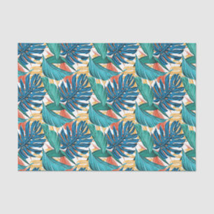 Tropical Leaves Colorfull Foliage Decoupage Tissue Paper