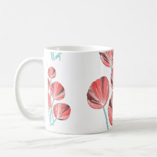 Tropical Leaves: Creative Hand Drawn Pattern Coffee Mug