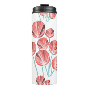 Tropical Leaves: Creative Hand Drawn Pattern Thermal Tumbler