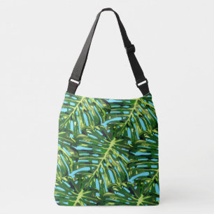Tropical Leaves Crossbody Bag