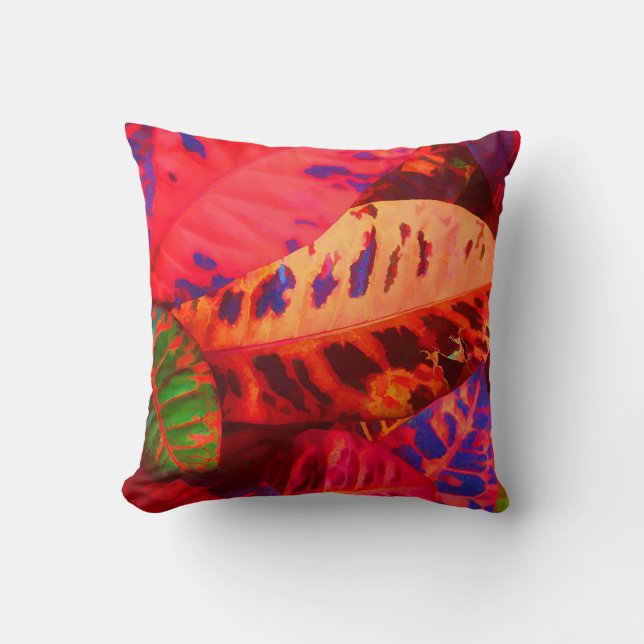 Tropical Leaves Cushion (Front)