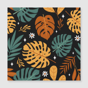 Tropical Leaves: Dark Vintage Seamless.