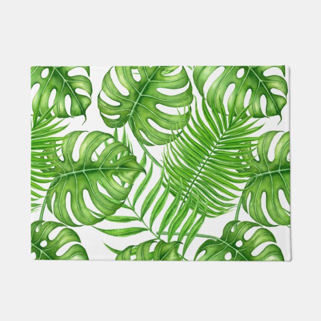 Tropical leaves doormat (Front)