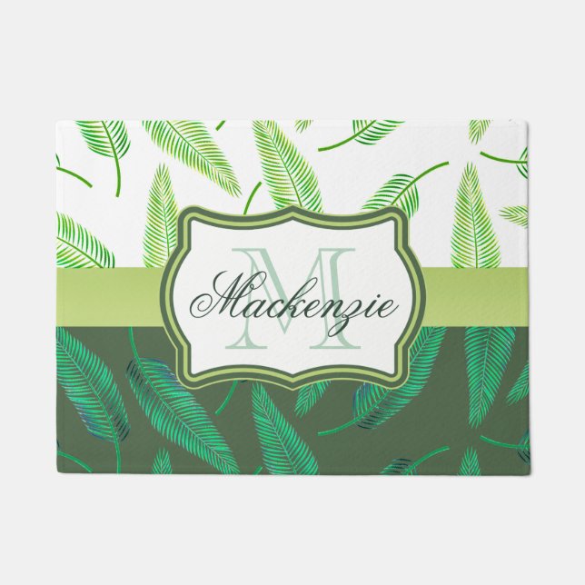 Tropical Leaves Doormat (Front)