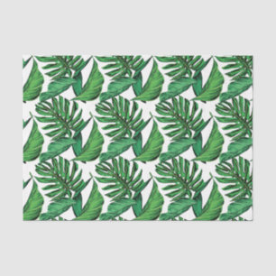 Tropical Leaves Drawing Scrapbookg Decoupage Tissue Paper