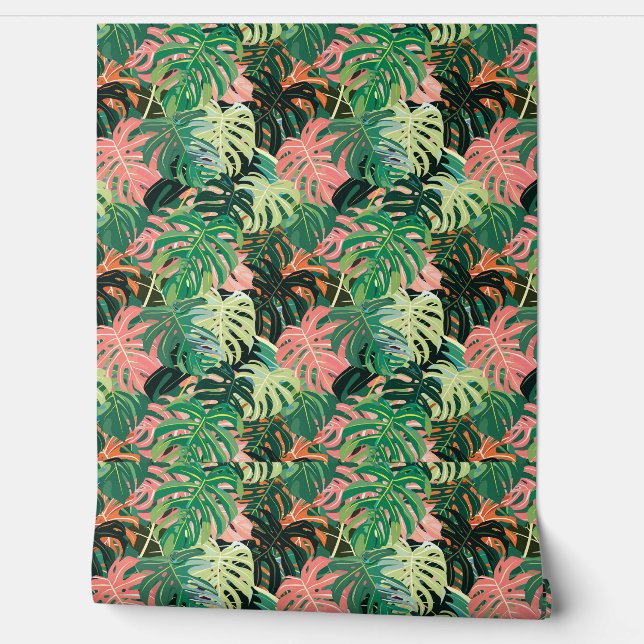 Tropical Leaves Extravaganza Wallpaper (Unrolling)