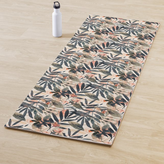 Tropical Leaves Extravaganza Yoga Mat (In Situ)