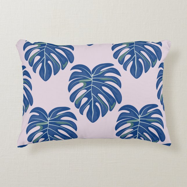Tropical Leaves Fashionable Seamless Pattern Decorative Cushion (Front)