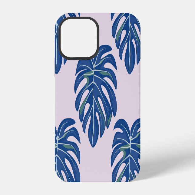 Tropical Leaves Fashionable Seamless Pattern iPhone Case (Back)