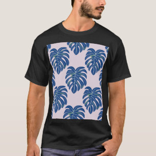 Tropical Leaves Fashionable Seamless Pattern T-Shirt