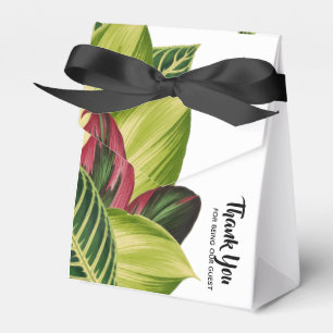 Tropical Leaves Favor Box