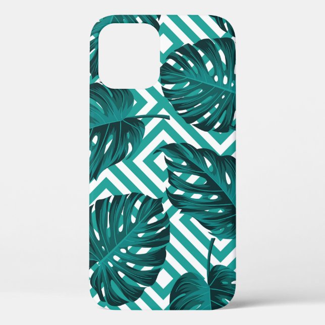 Tropical Leaves: Floral Seamless Pattern. Case-Mate iPhone Case (Back)